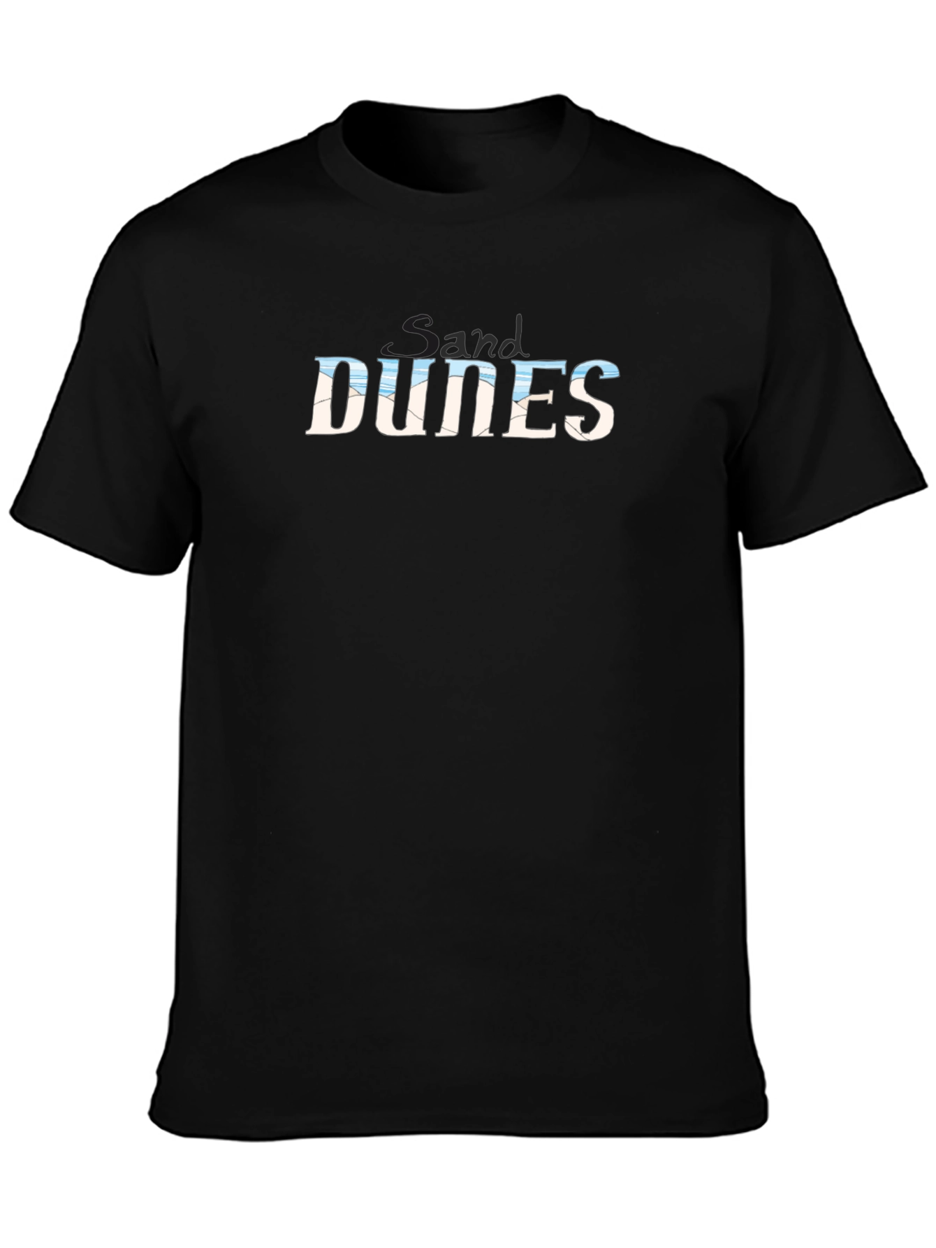 Sand Dunes Graphic T-Shirt - Black