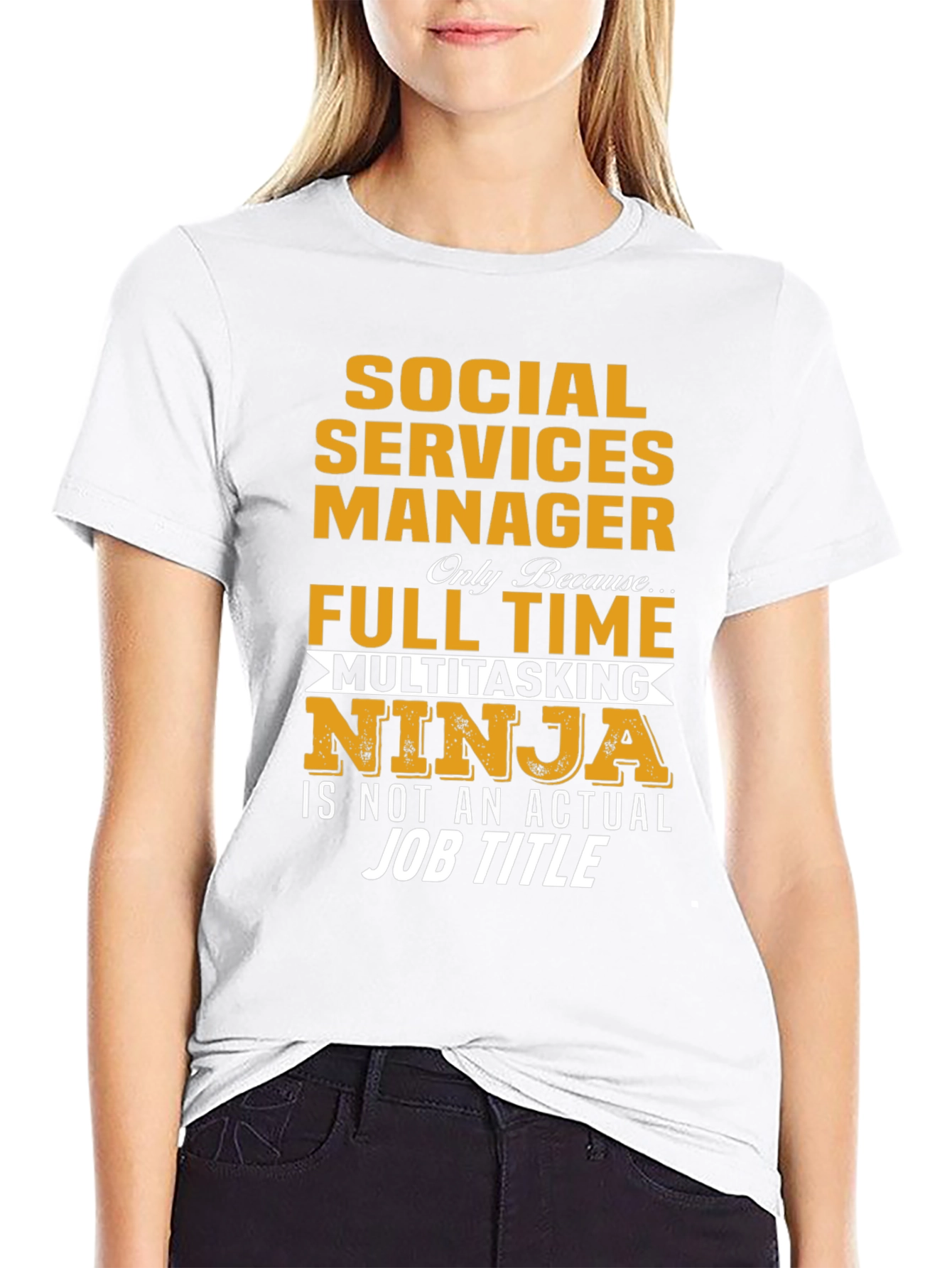 Social Services Manager T-Shirt - Multitasking Ninja