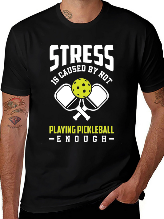 Funny Pickleball T-Shirt - Stress Relief Tee