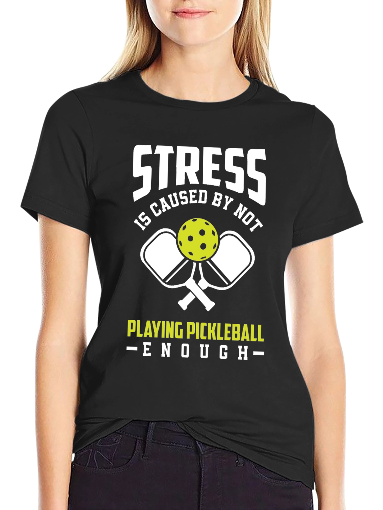 Funny Pickleball T-Shirt - Stress Relief Tee