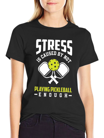 Funny Pickleball T-Shirt - Stress Relief Tee