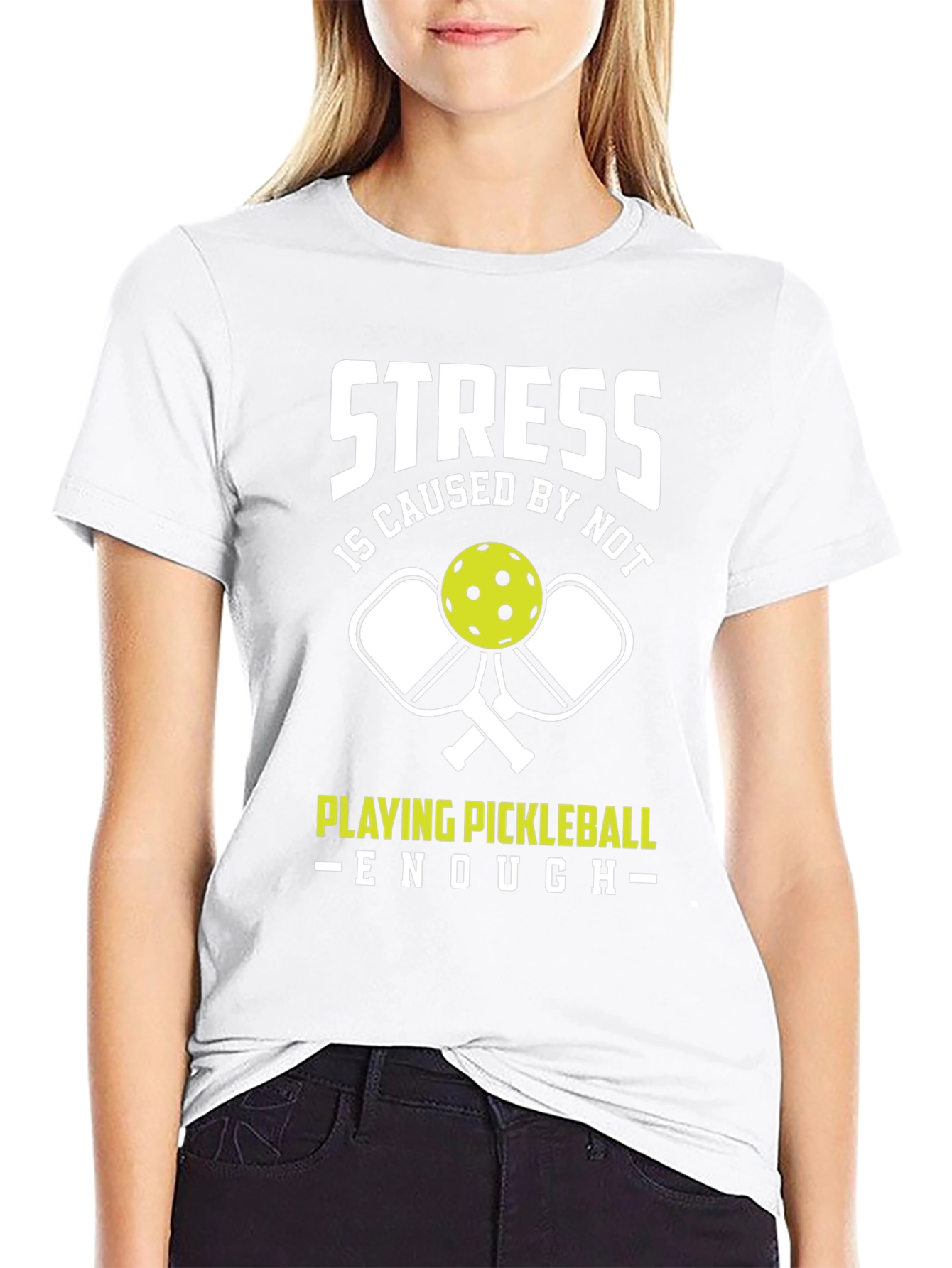 Funny Pickleball T-Shirt - Stress Relief Tee