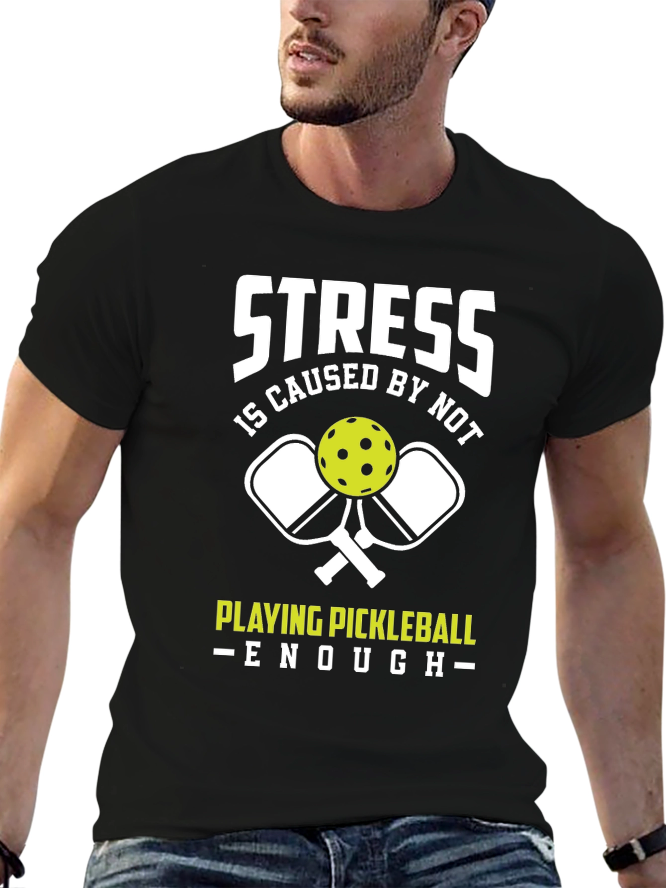 Funny Pickleball T-Shirt - Stress Relief Tee