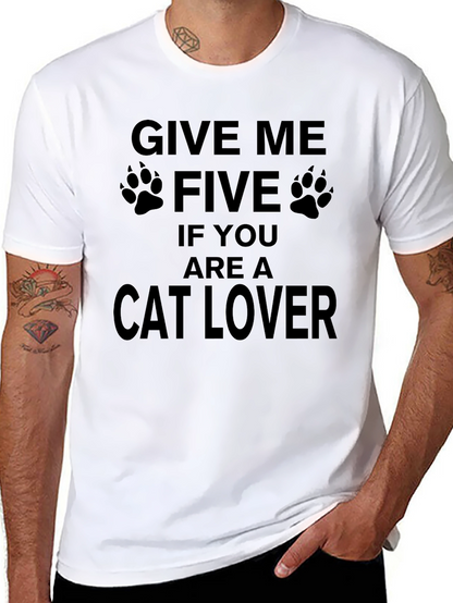 Give Me Five Cat Lover T-Shirt