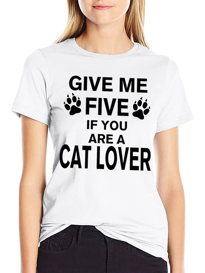 Give Me Five Cat Lover T-Shirt