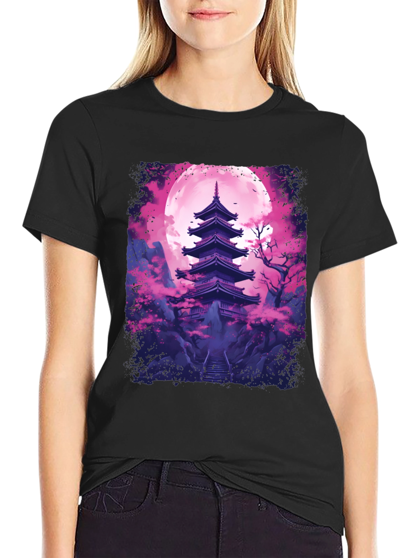 Pagoda Moon Graphic Tee