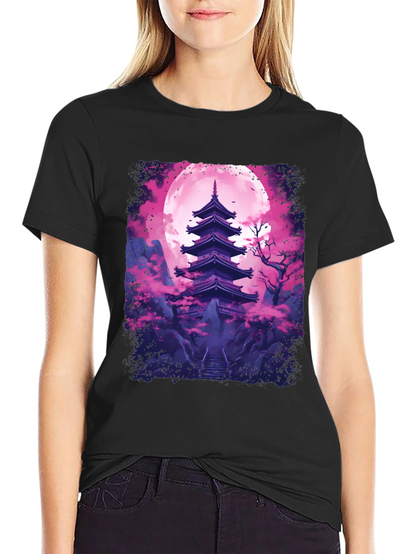 Pagoda Moon Graphic Tee
