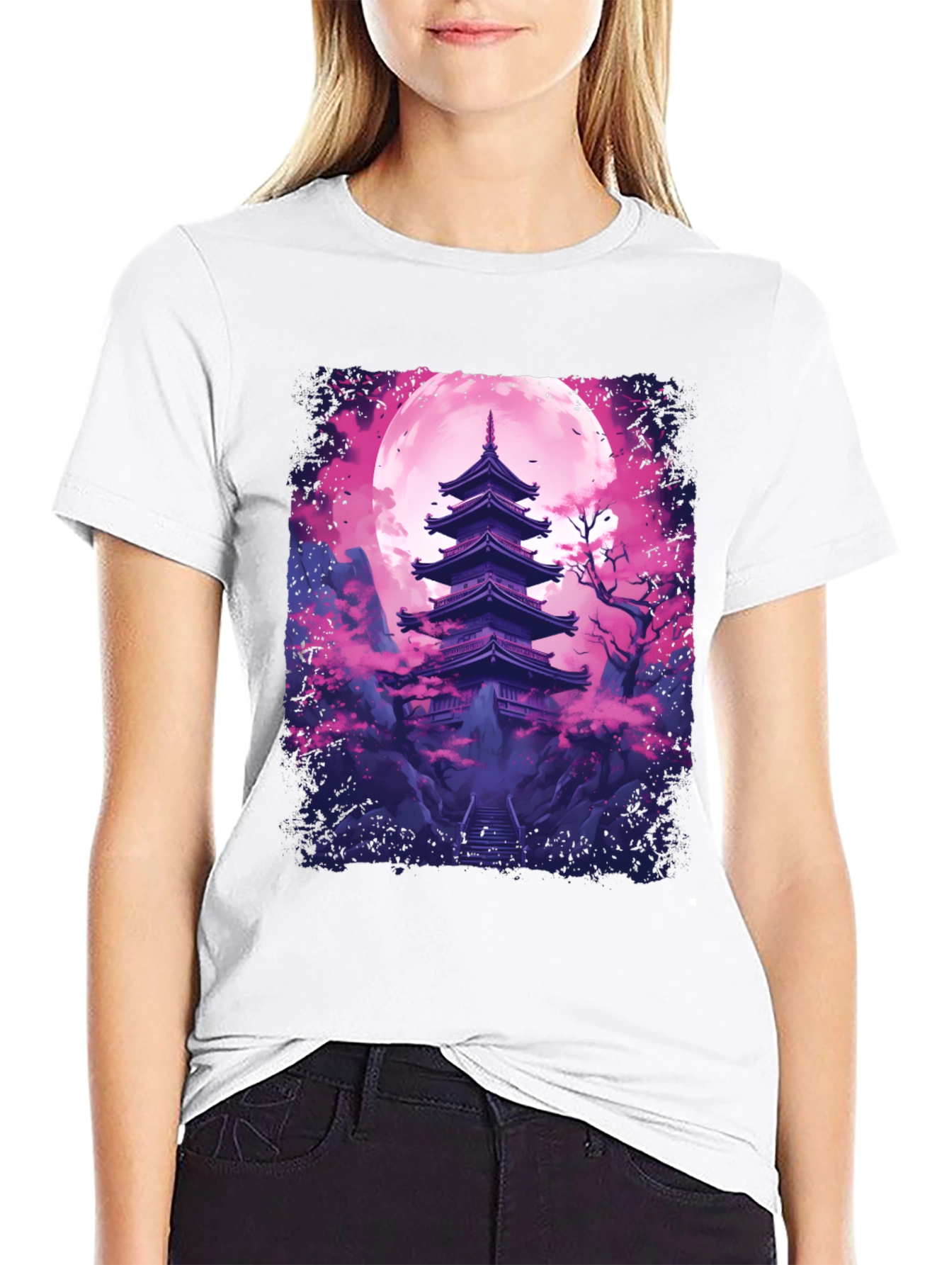 Pagoda Moon Graphic Tee