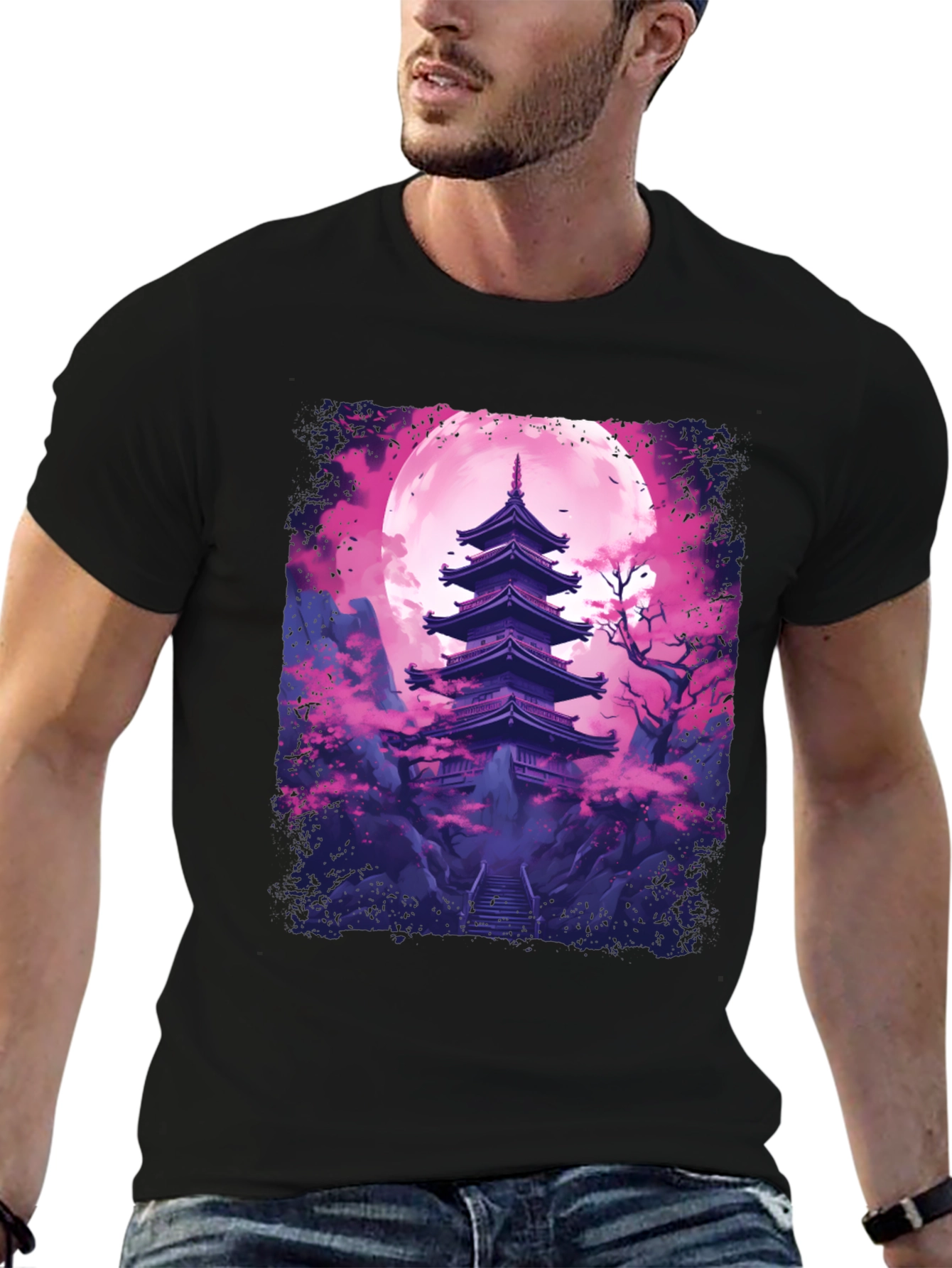 Pagoda Moon Graphic Tee