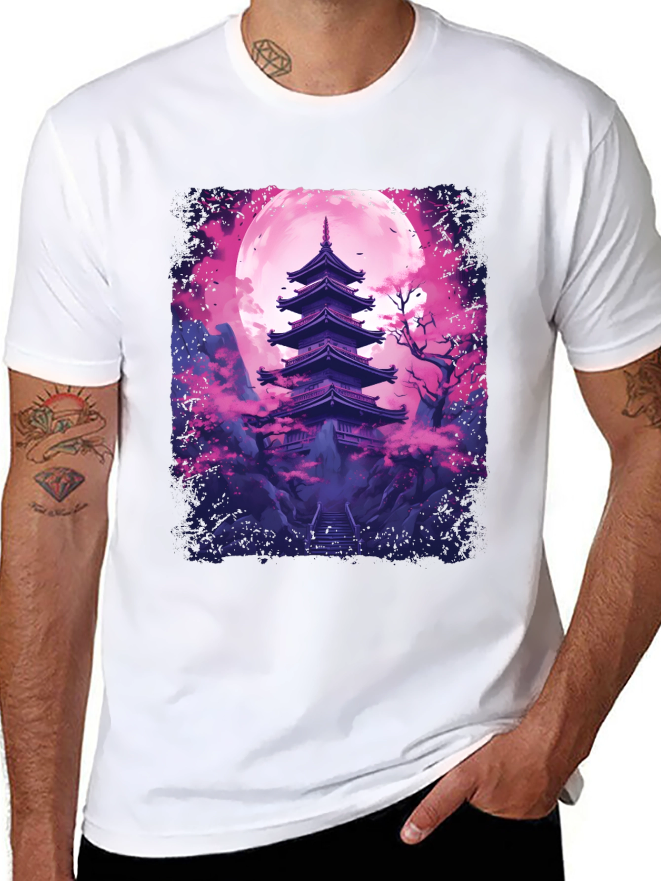 Pagoda Moon Graphic Tee