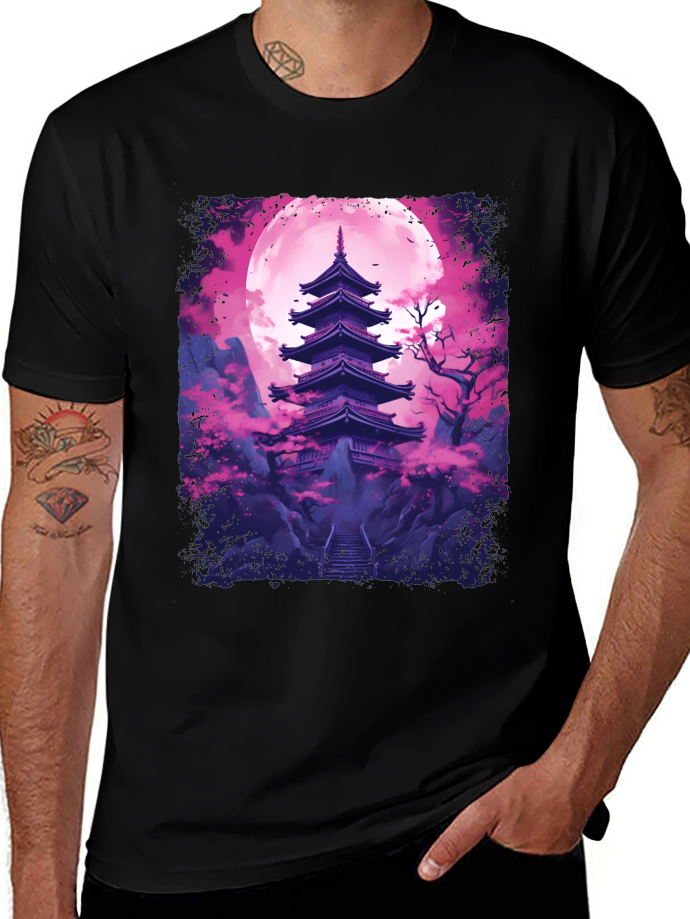 Pagoda Moon Graphic Tee