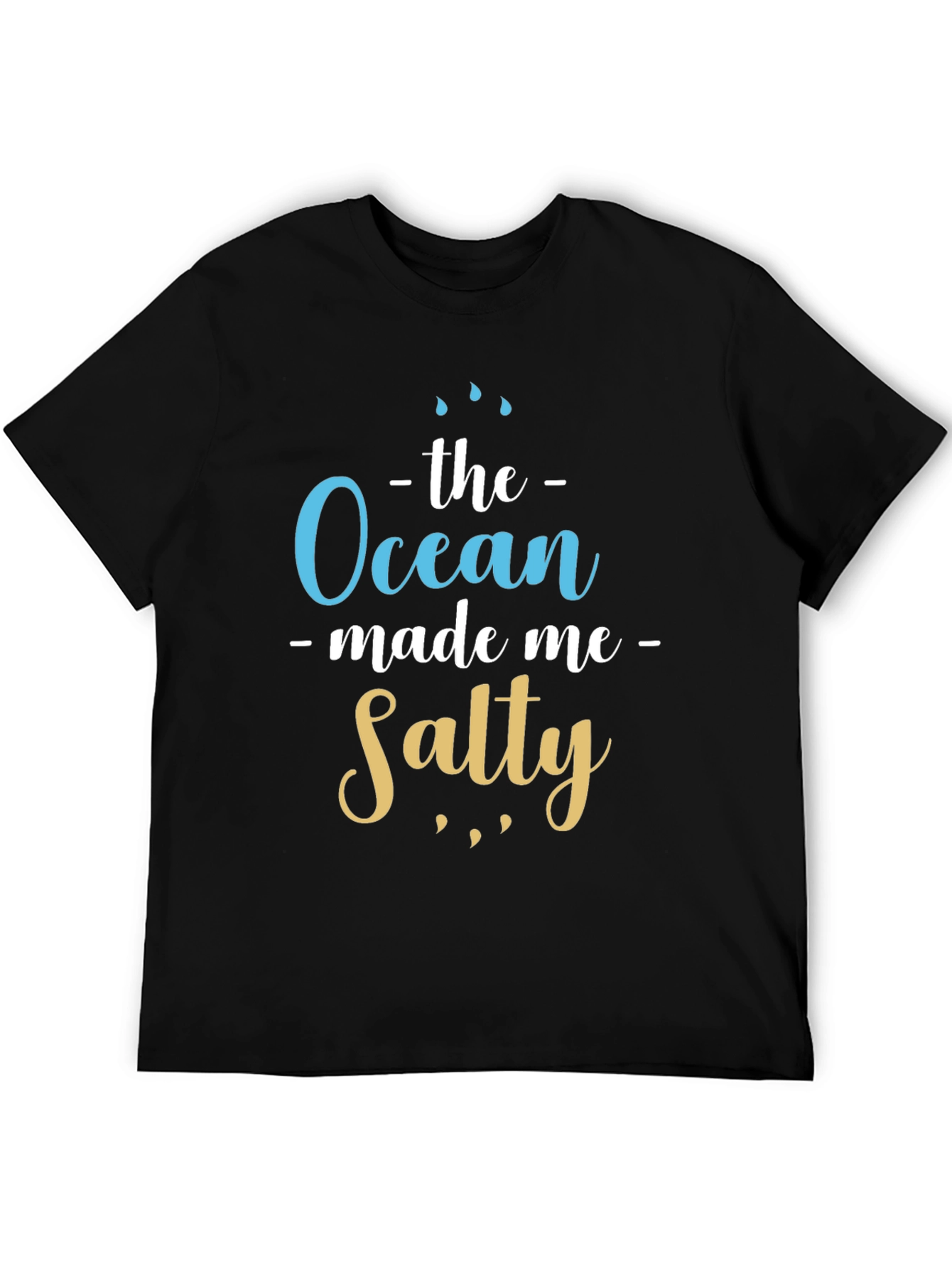 Ocean Made Me Salty T-Shirt Beach Lover Tee
