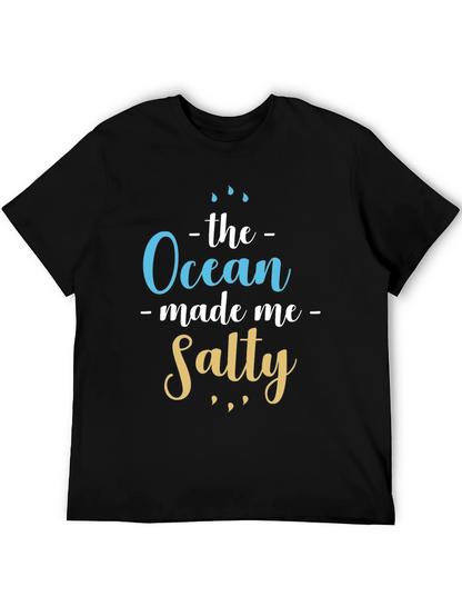 Ocean Made Me Salty T-Shirt Beach Lover Tee