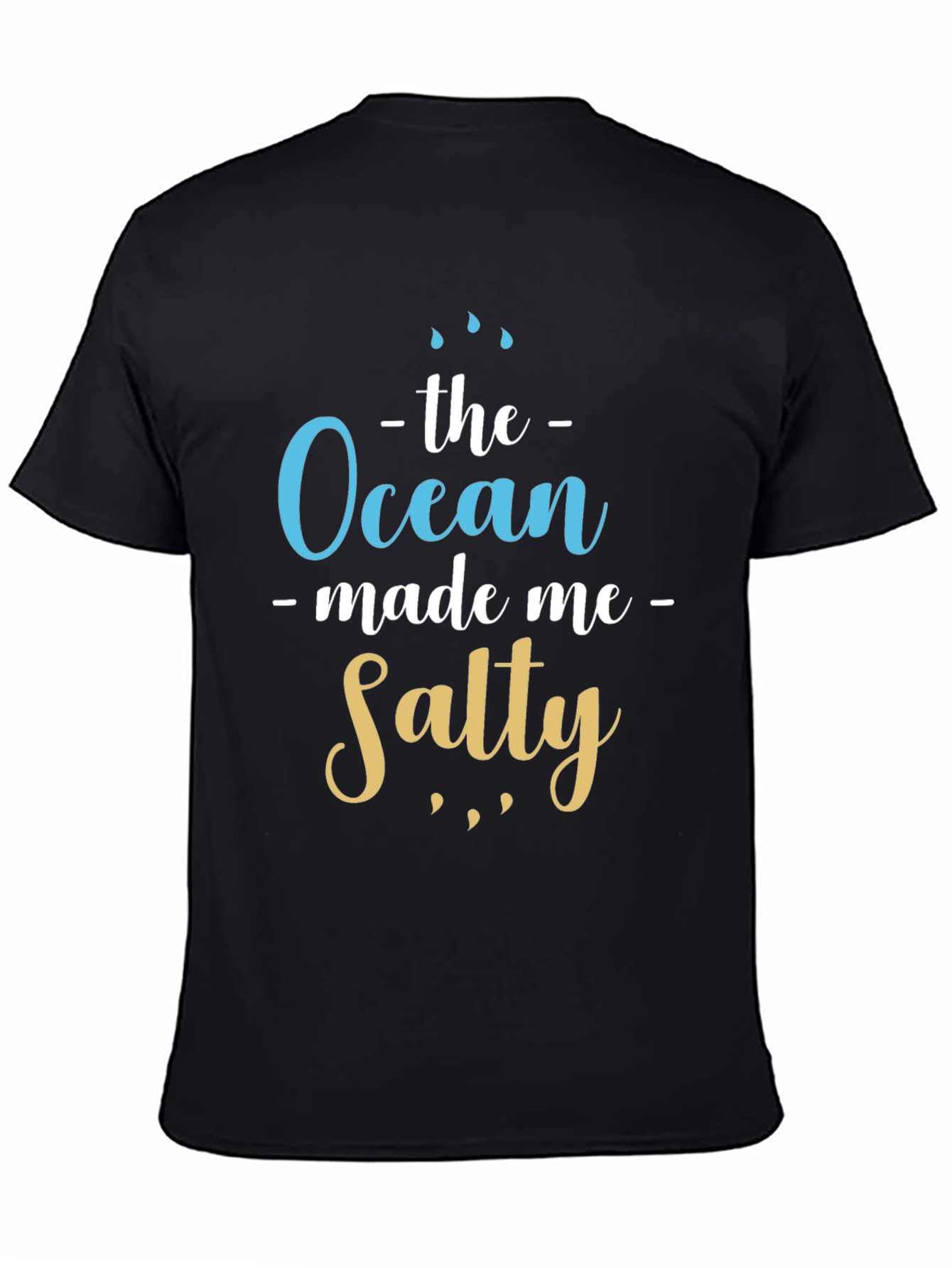 Ocean Made Me Salty T-Shirt Beach Lover Tee