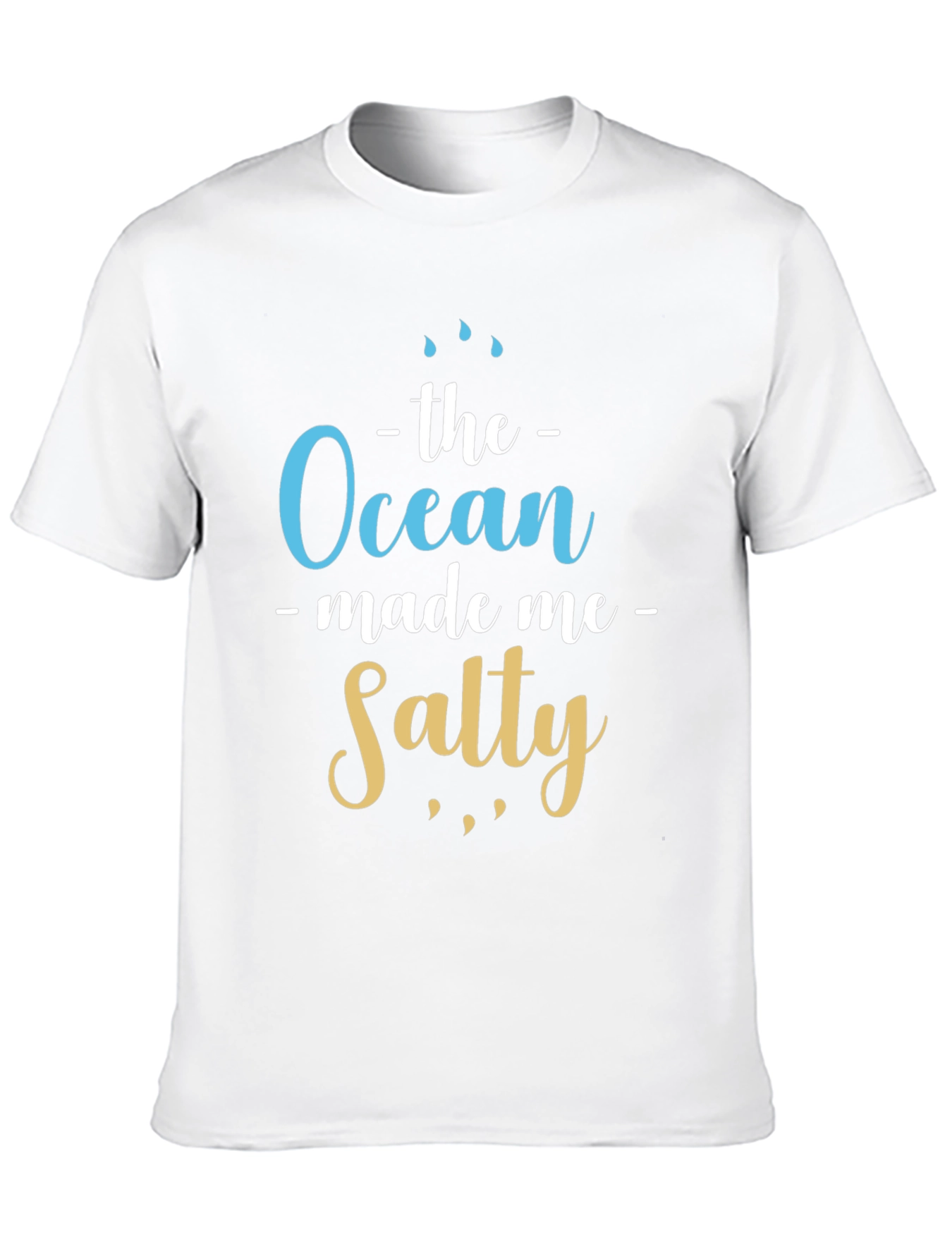 Ocean Made Me Salty T-Shirt Beach Lover Tee