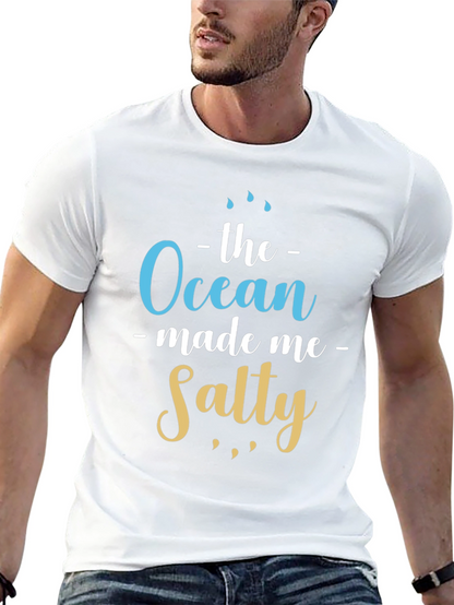 Ocean Made Me Salty T-Shirt Beach Lover Tee