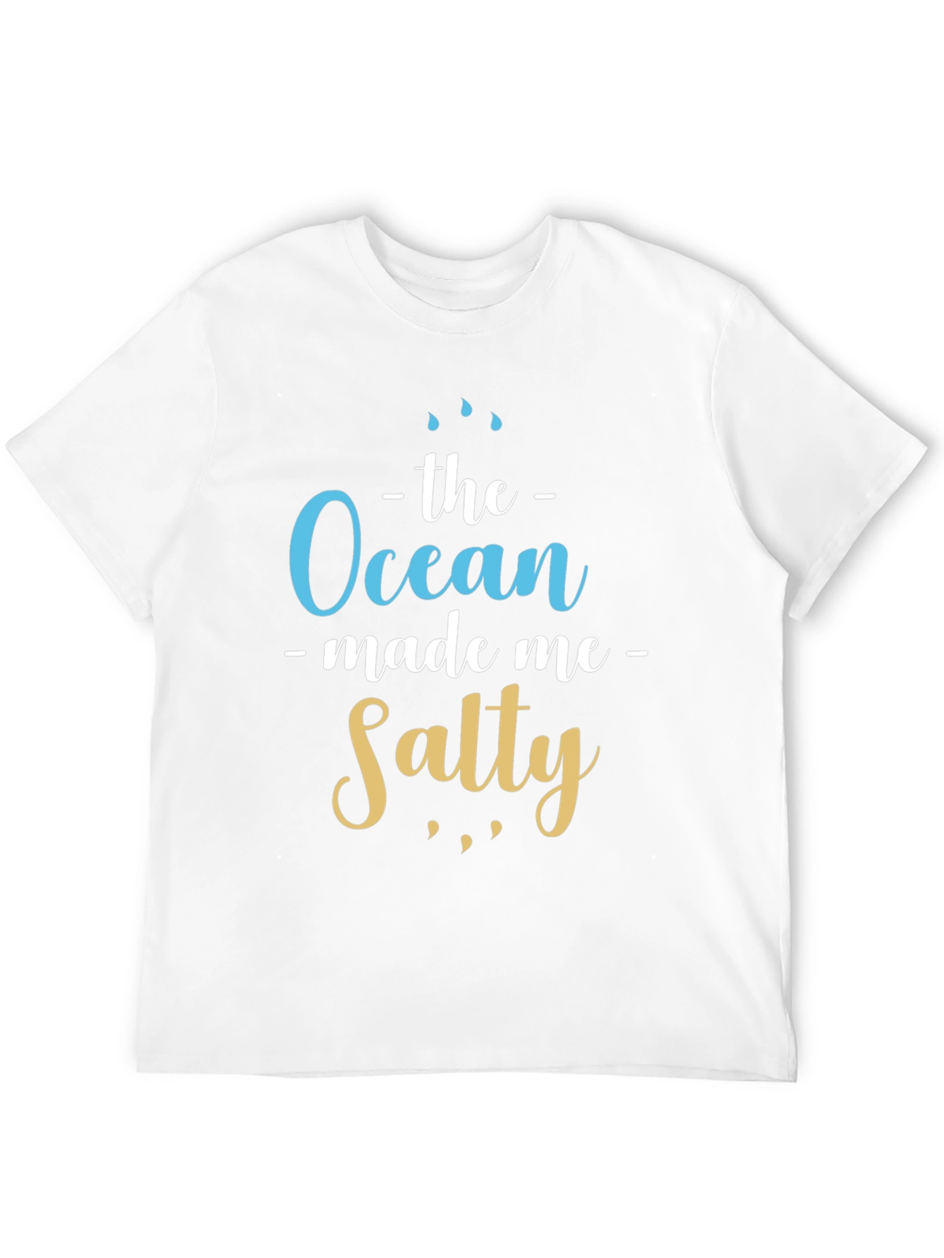 Ocean Made Me Salty T-Shirt Beach Lover Tee