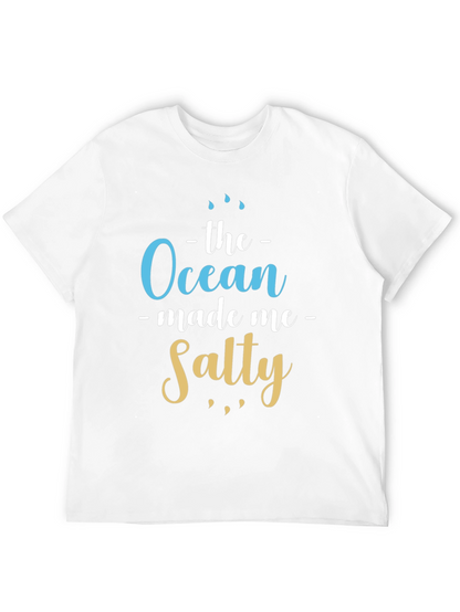 Ocean Made Me Salty T-Shirt Beach Lover Tee
