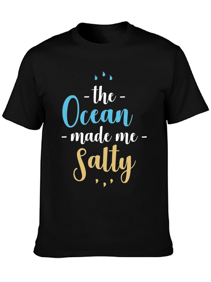 Ocean Made Me Salty T-Shirt Beach Lover Tee