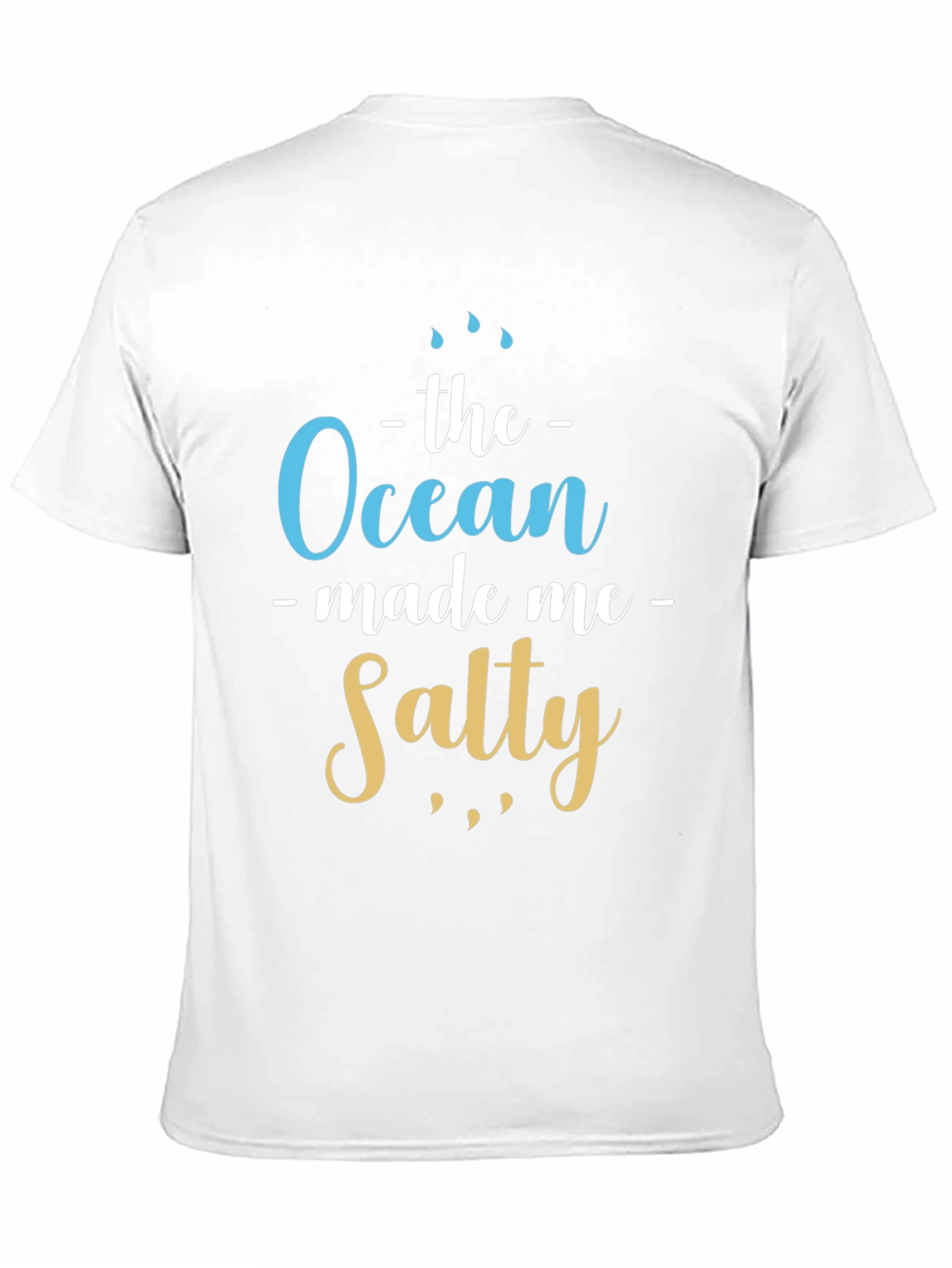 Ocean Made Me Salty T-Shirt Beach Lover Tee