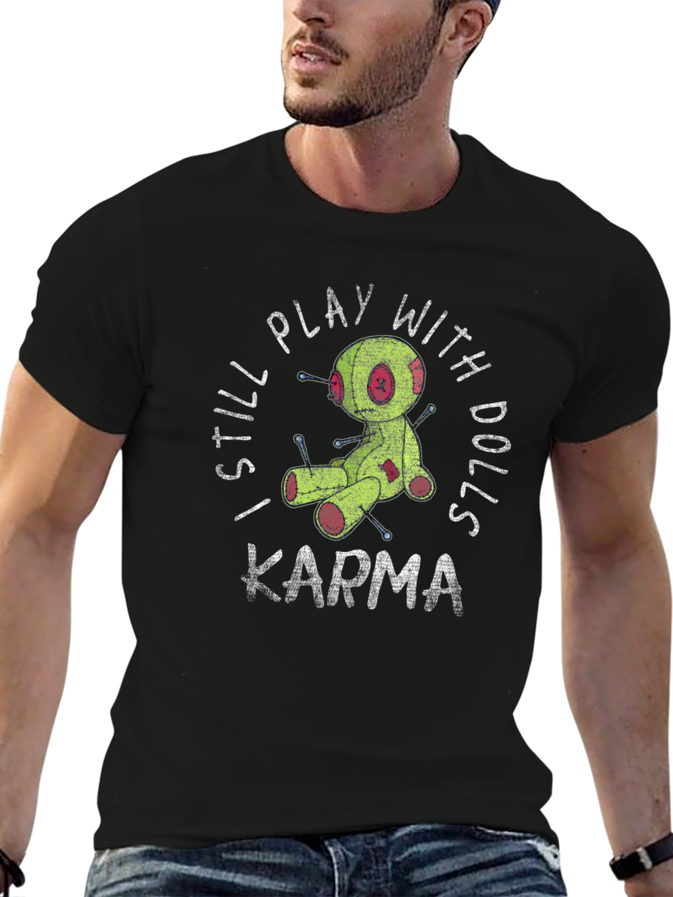 Karma Voodoo Doll Graphic T-Shirt