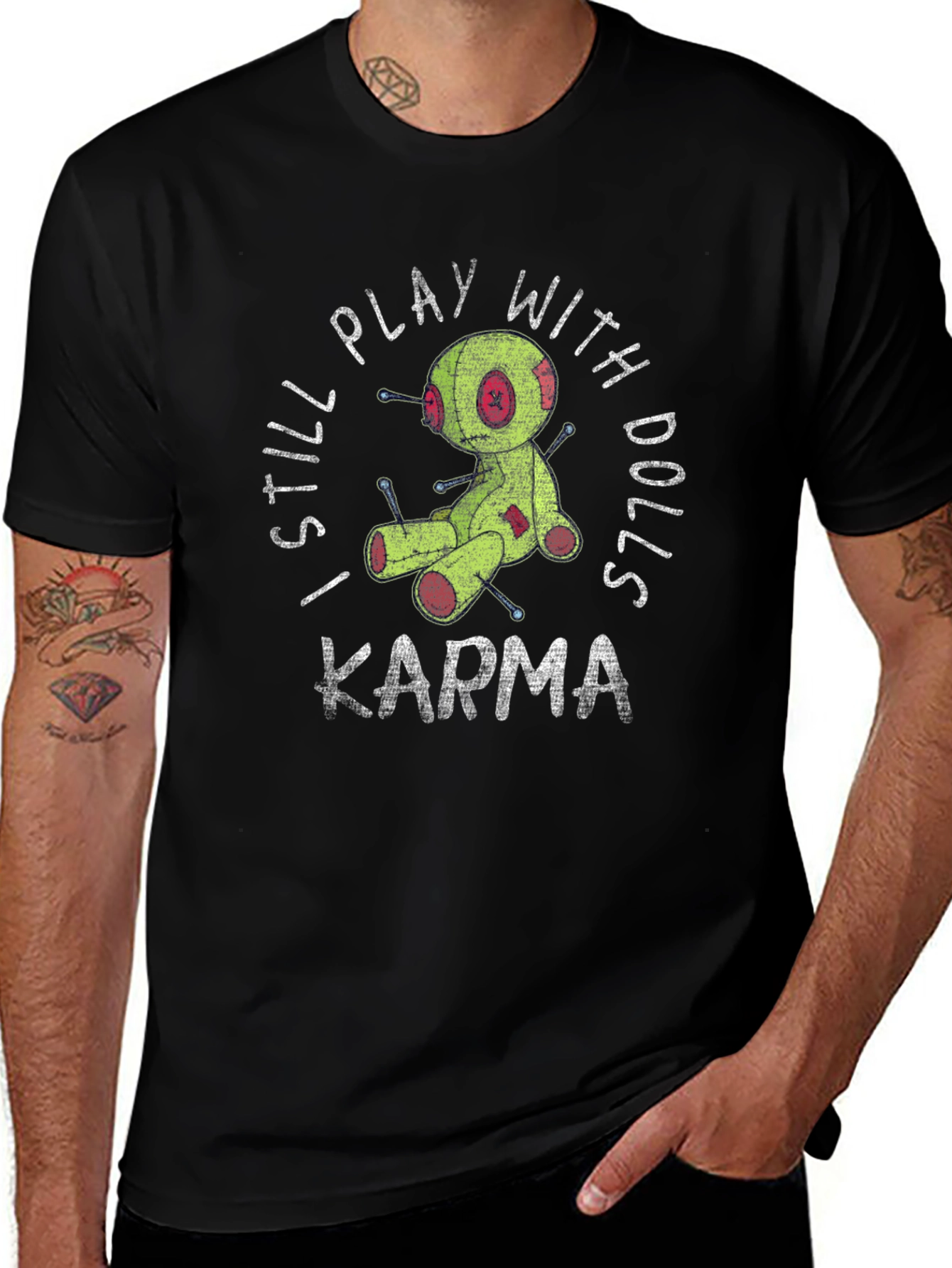 Karma Voodoo Doll Graphic T-Shirt