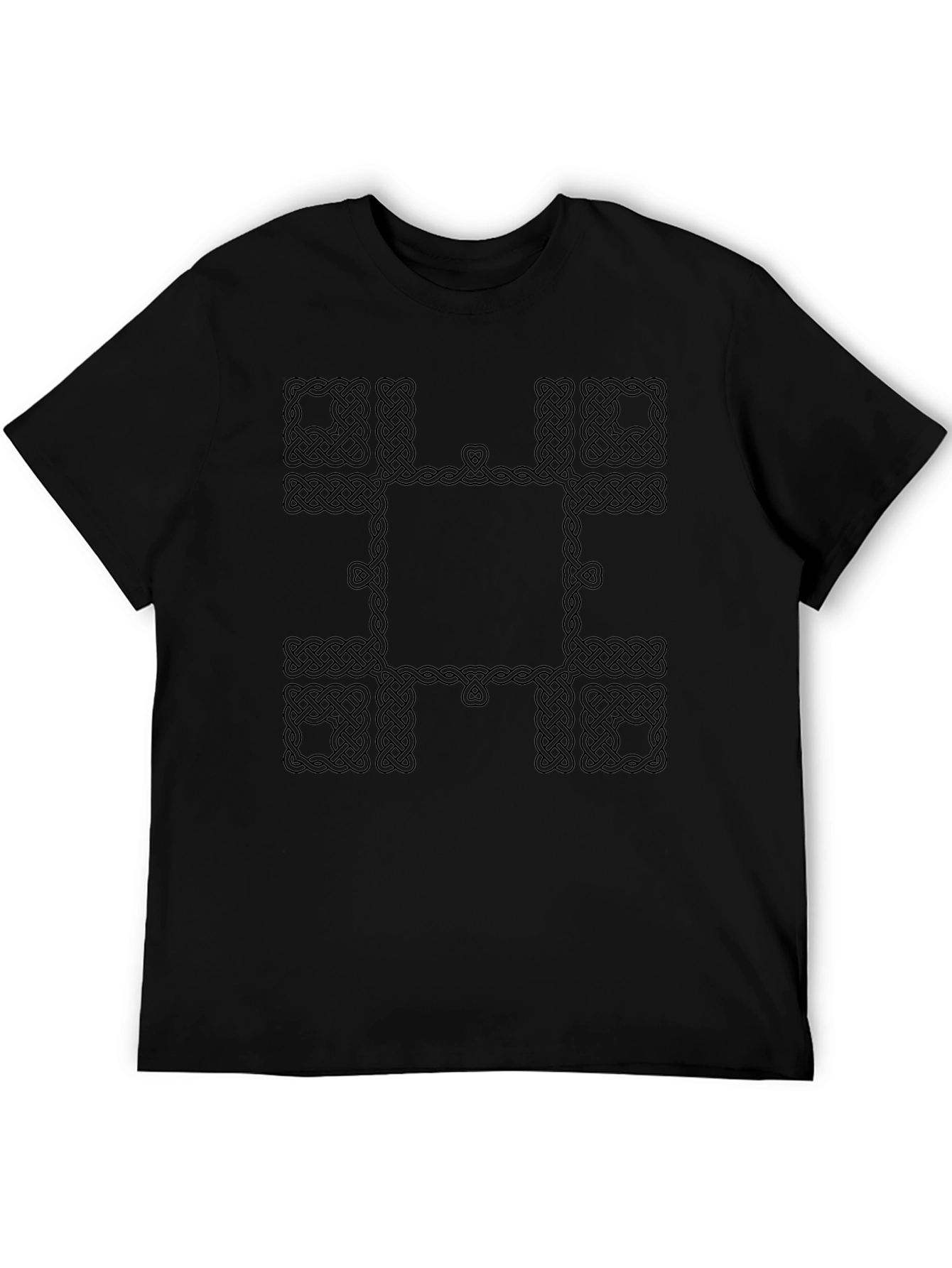 Celtic Knot Graphic Tee - Black