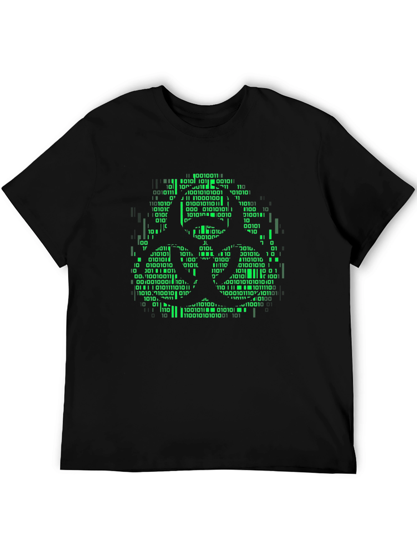 Biohazard Binary Code Graphic T-Shirt