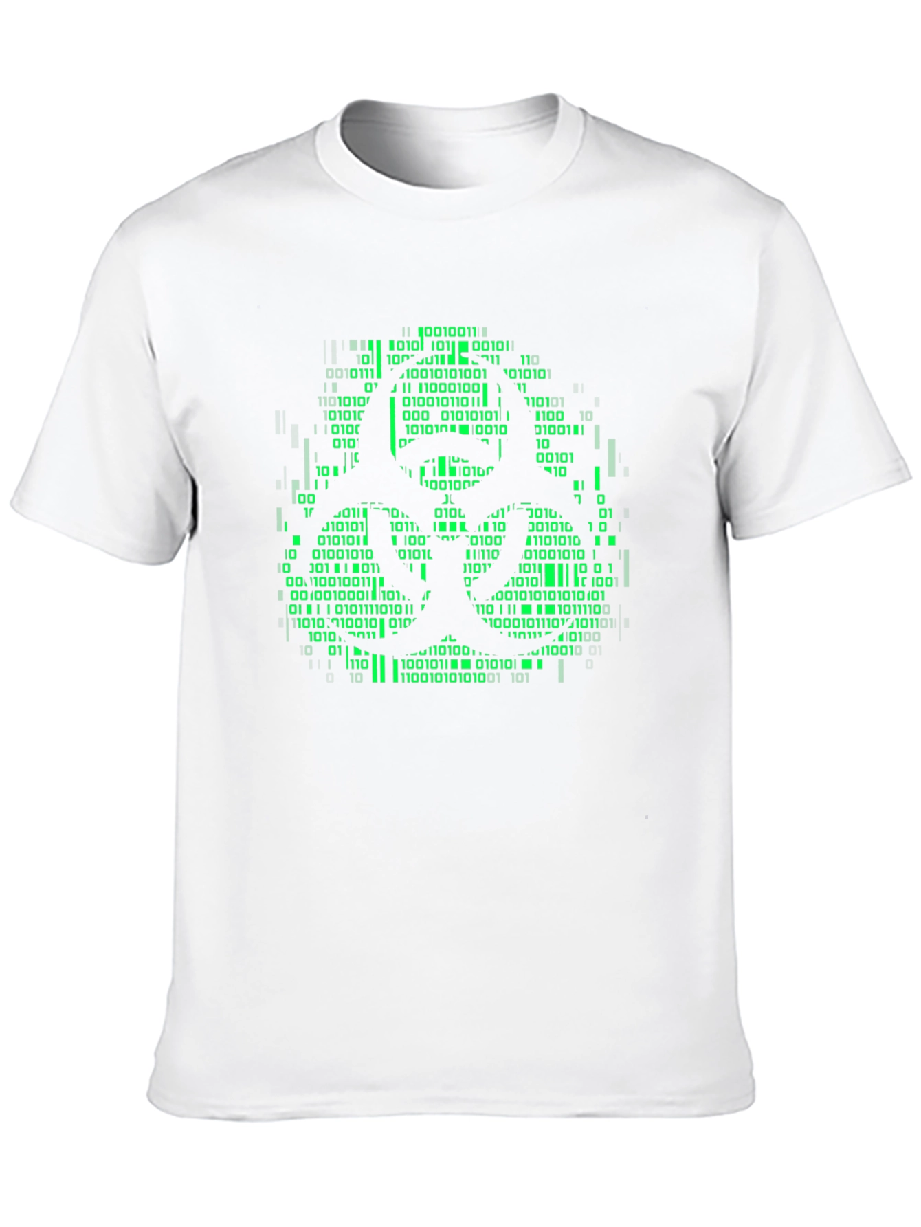 Biohazard Binary Code Graphic T-Shirt