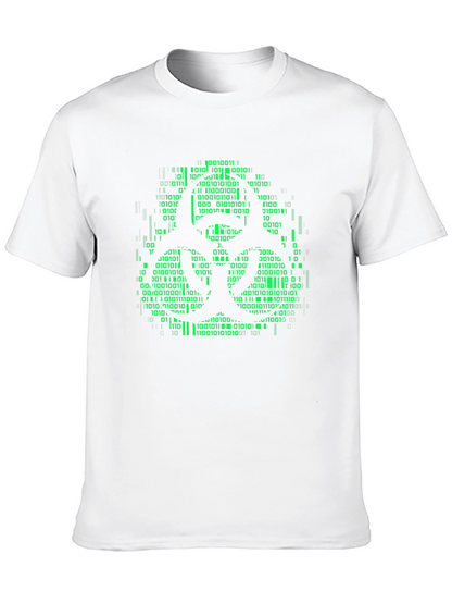 Biohazard Binary Code Graphic T-Shirt