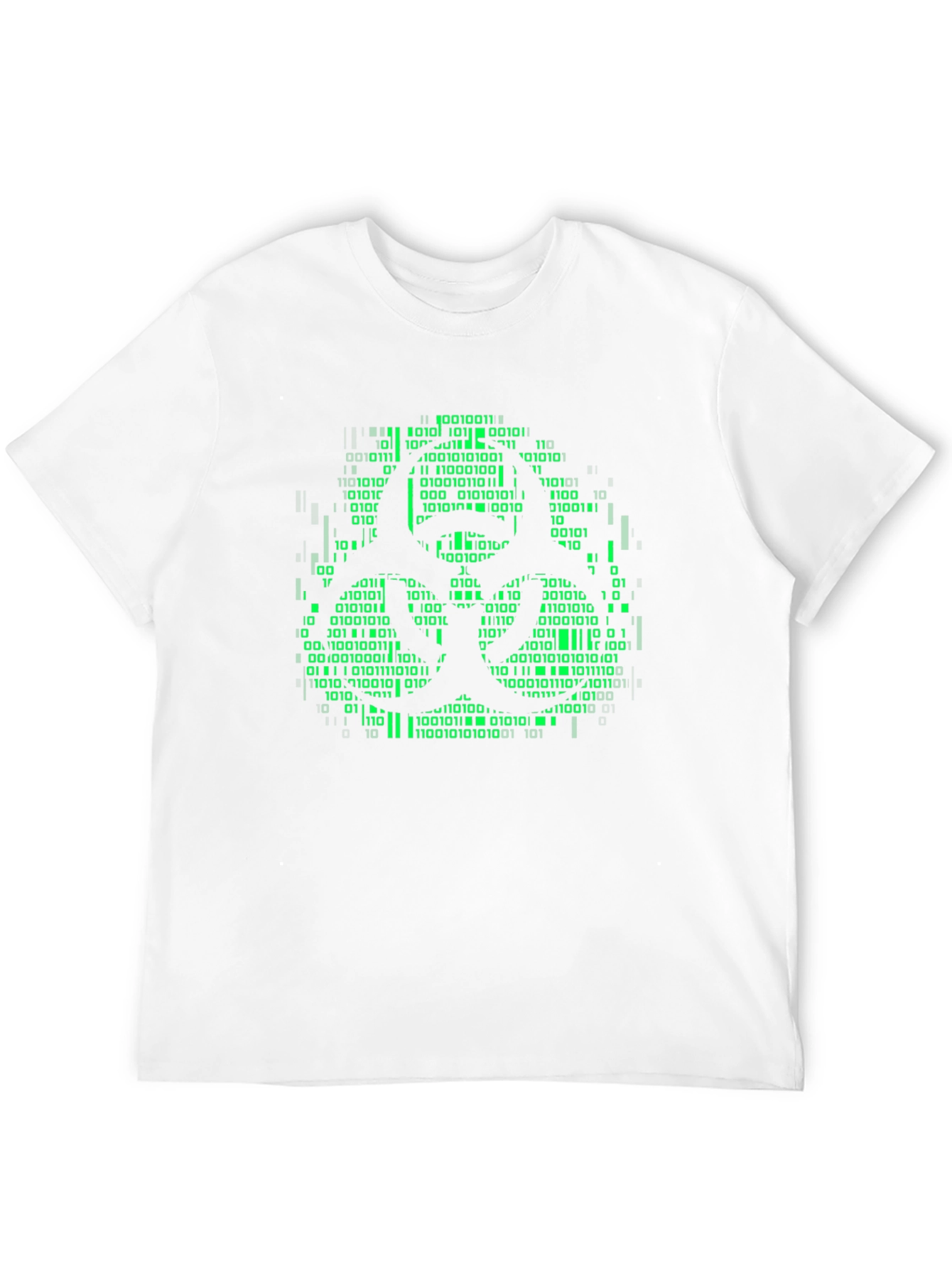 Biohazard Binary Code Graphic T-Shirt