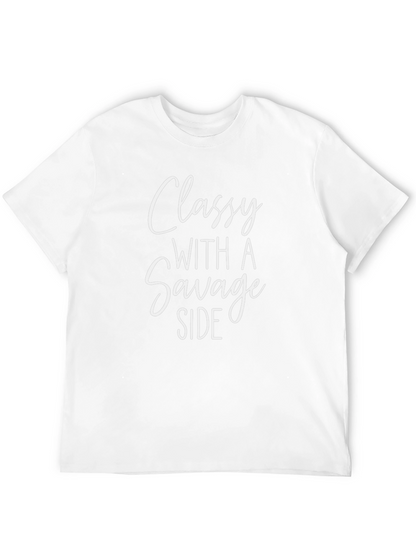 Classy With a Savage Side Black T-Shirt