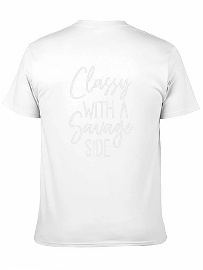 Classy With a Savage Side Black T-Shirt