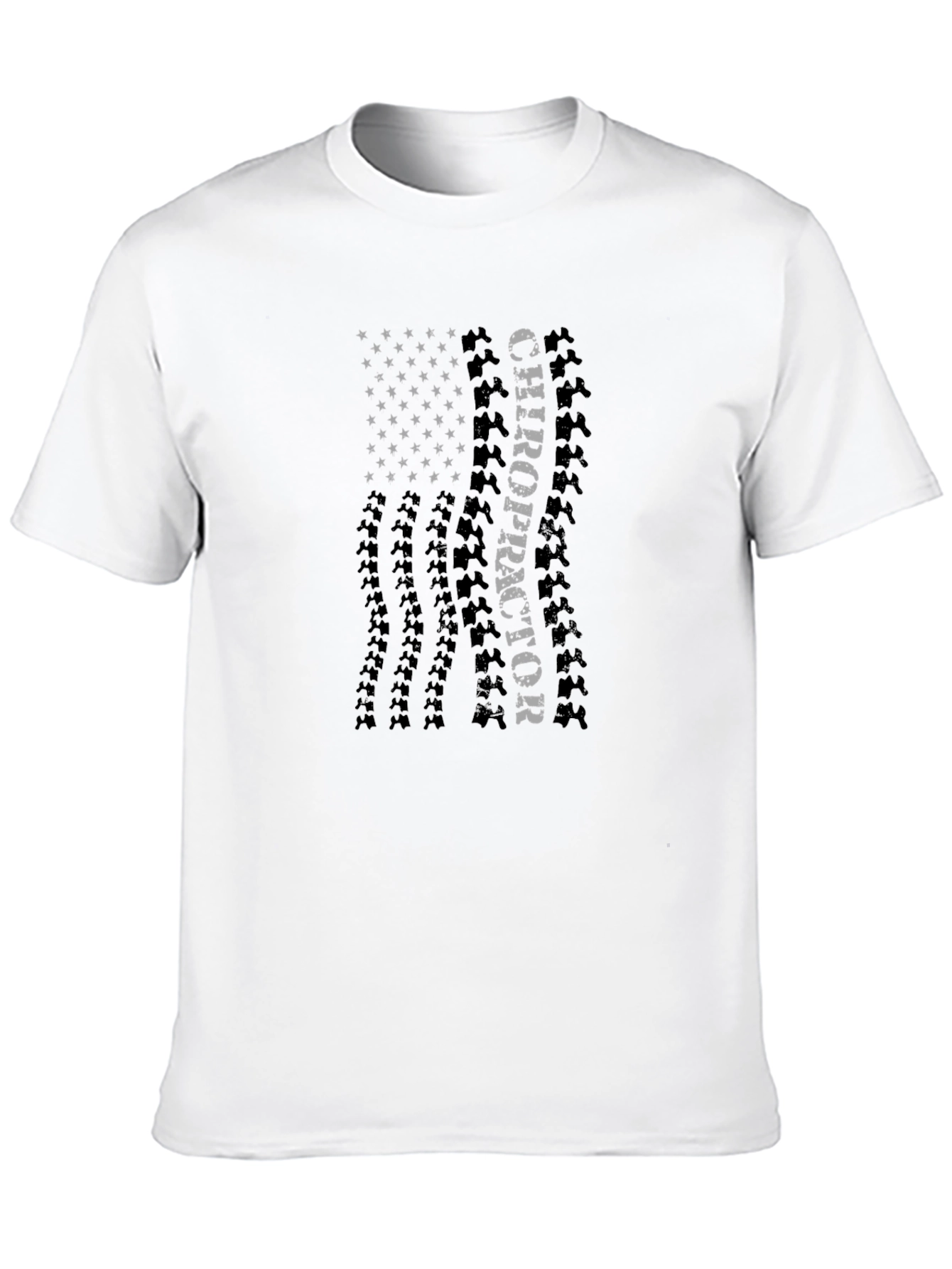 Chiropractor American Flag Graphic T-Shirt