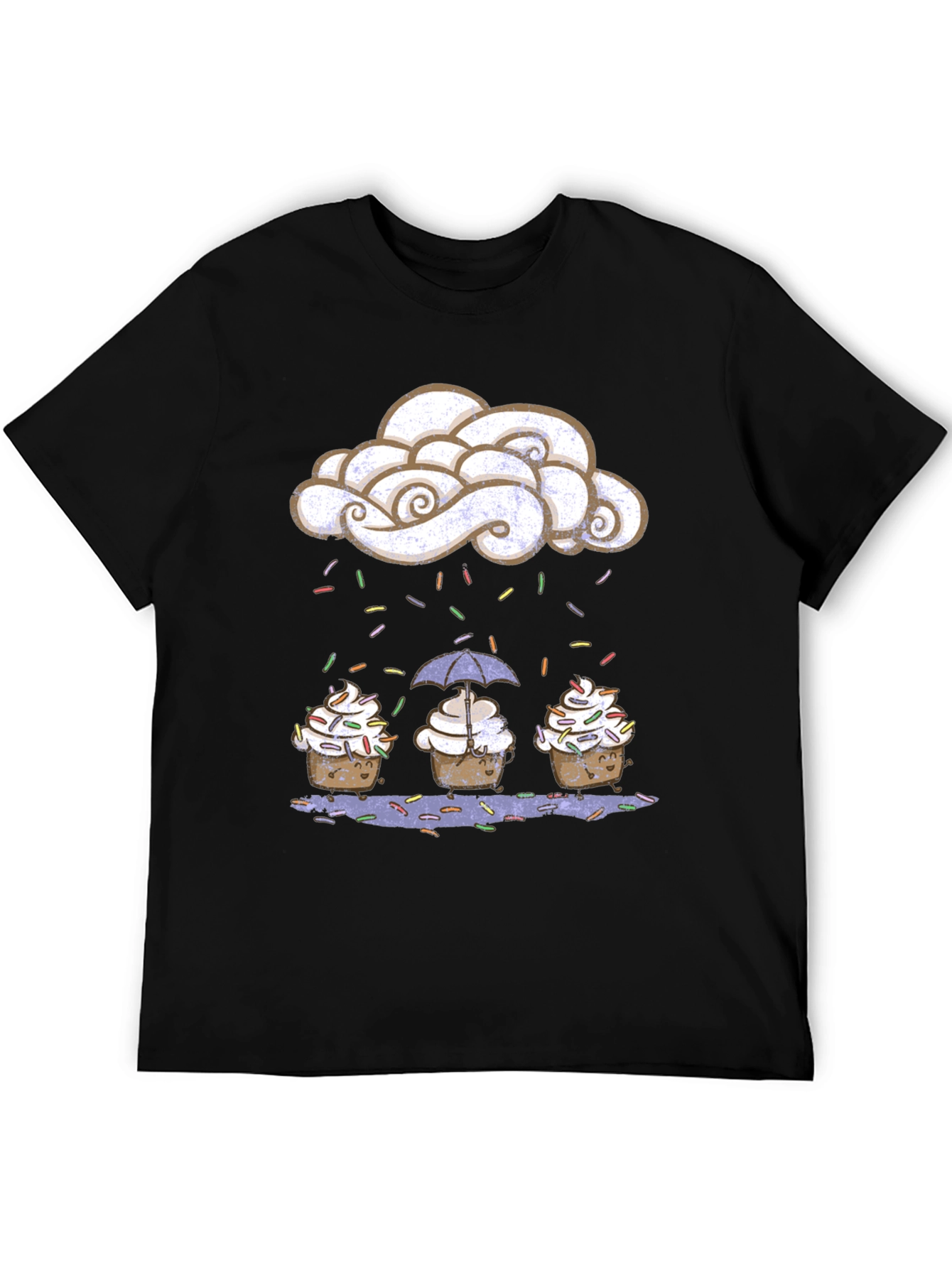 Cupcake Rain Graphic Tee - Sweet Treat Design