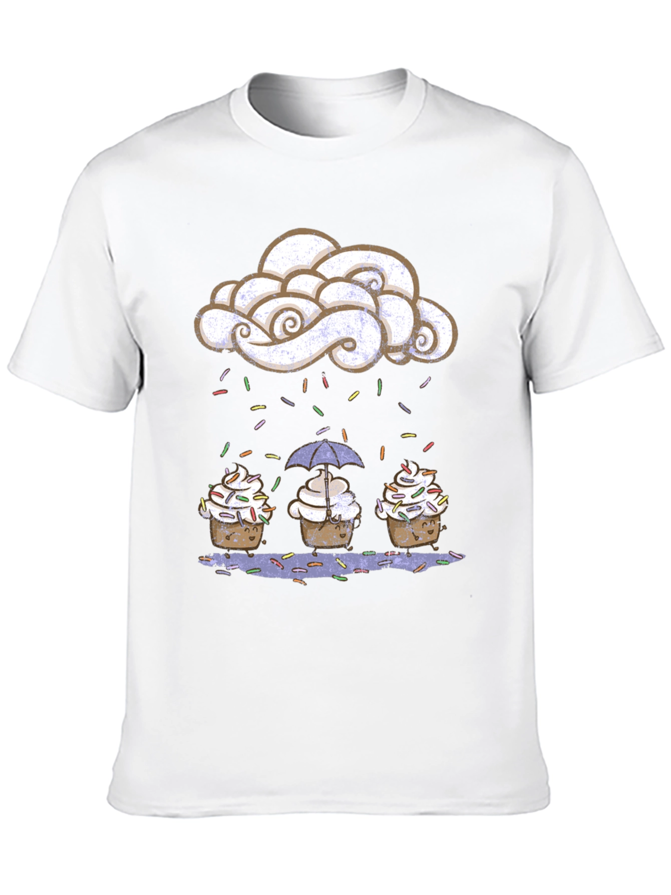 Cupcake Rain Graphic Tee - Sweet Treat Design