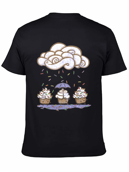 Cupcake Rain Graphic Tee - Sweet Treat Design