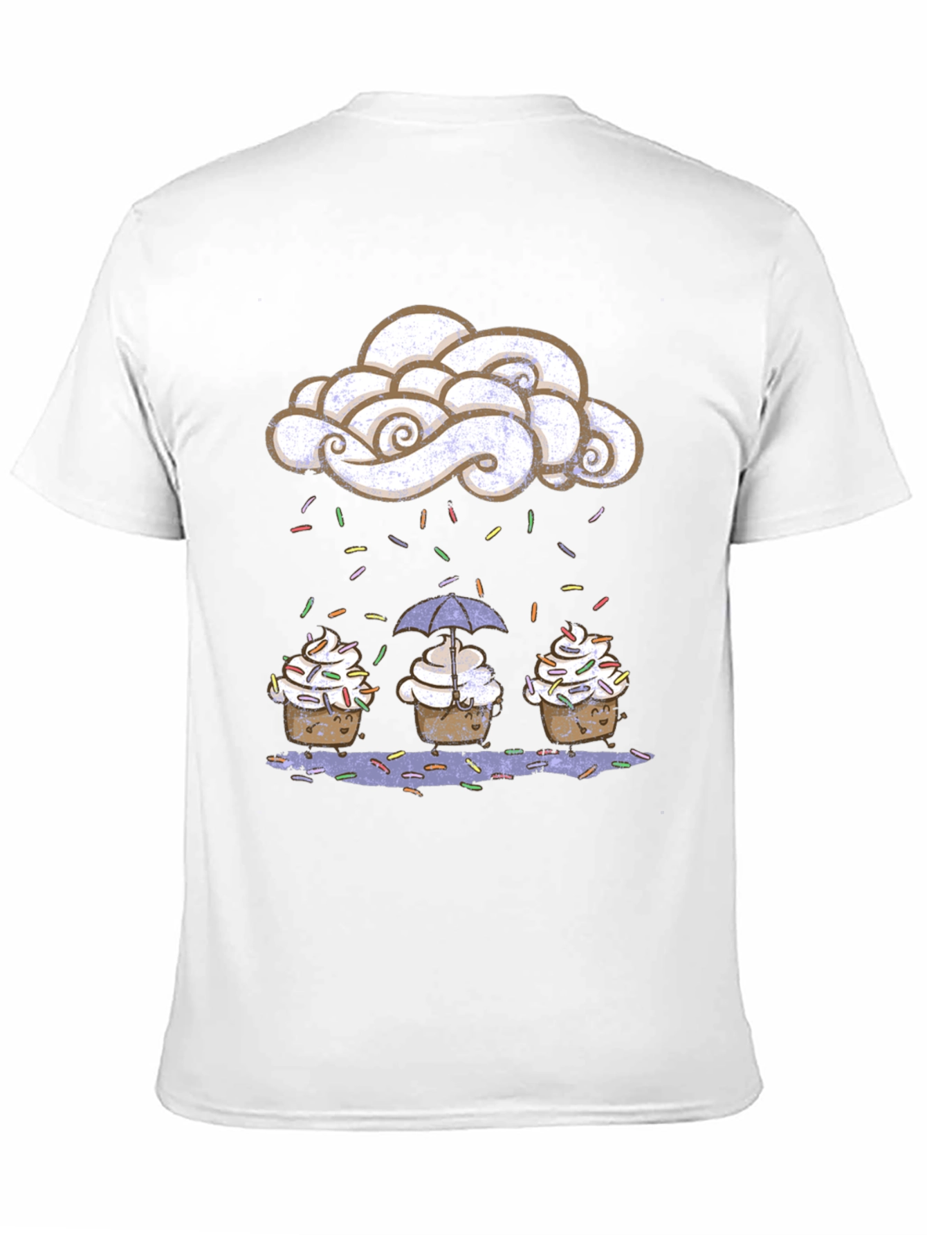 Cupcake Rain Graphic Tee - Sweet Treat Design