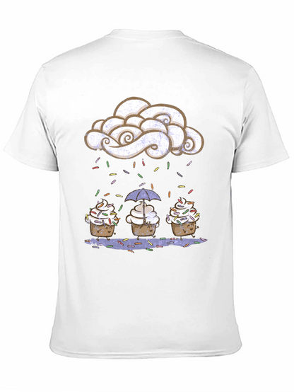 Cupcake Rain Graphic Tee - Sweet Treat Design