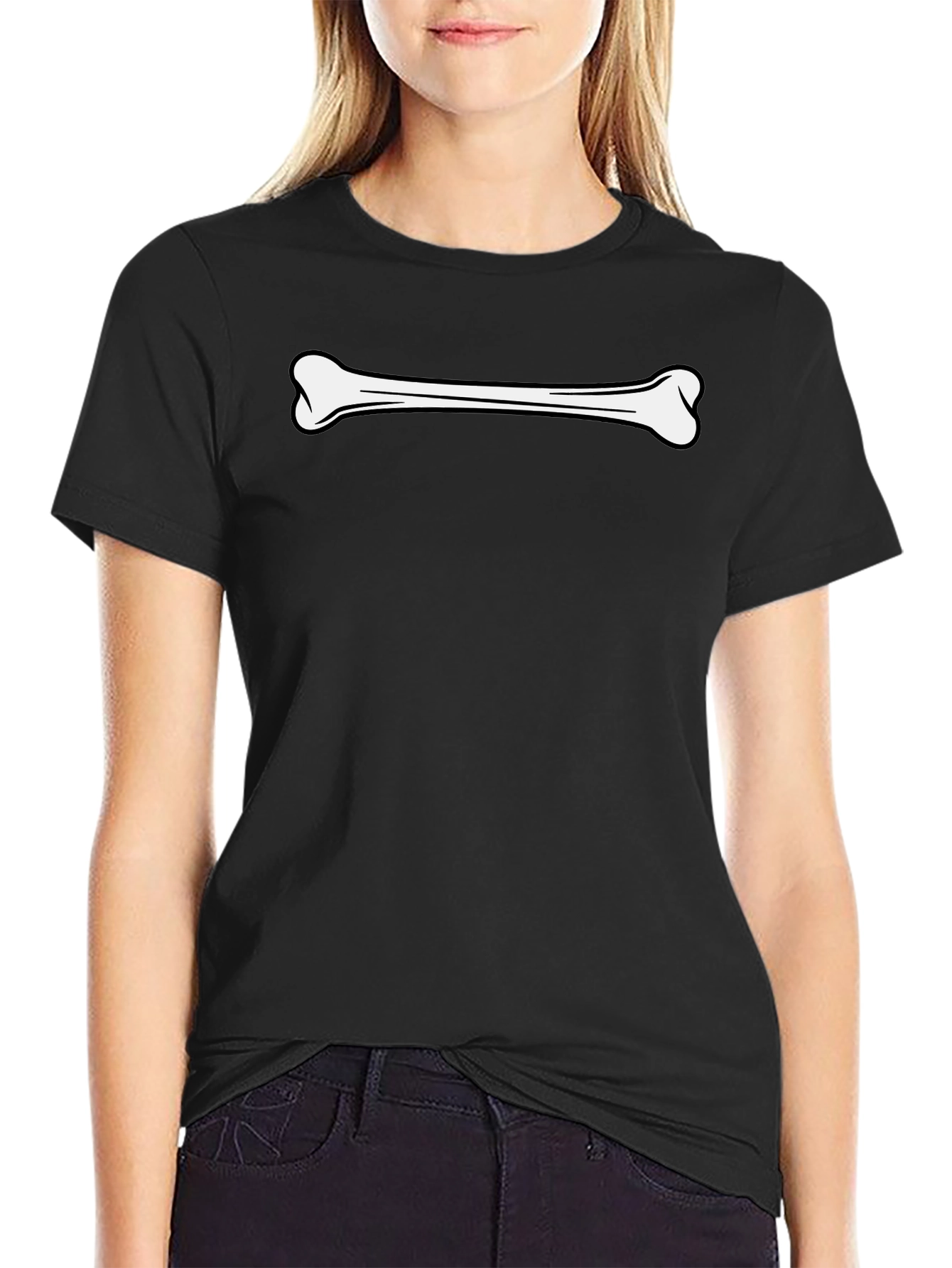 Bone Graphic Black T-Shirt