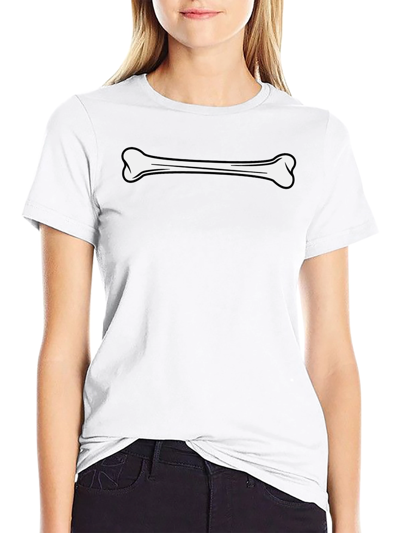 Bone Graphic Black T-Shirt