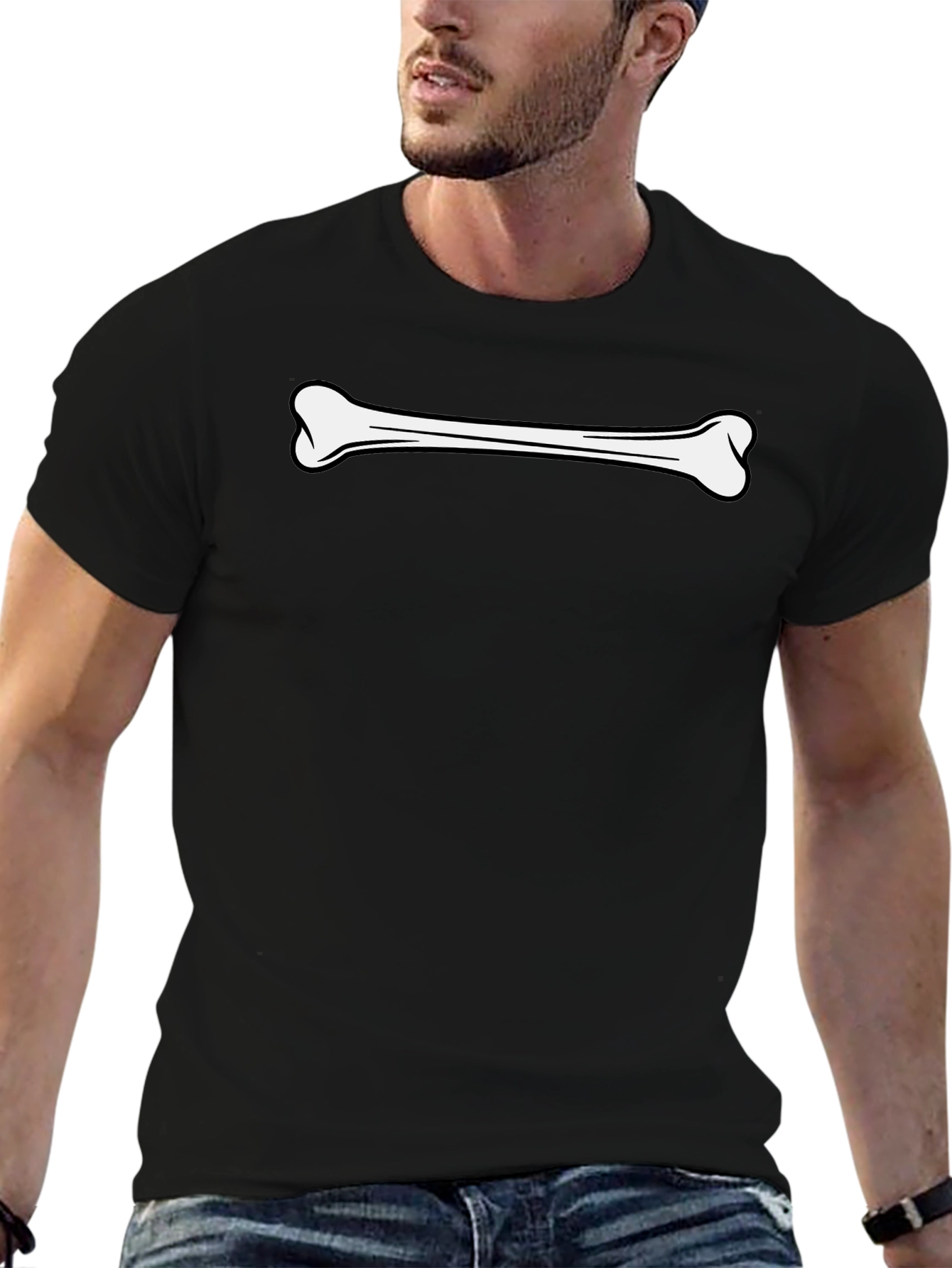 Bone Graphic Black T-Shirt