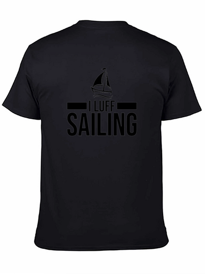 I Luff Sailing T-Shirt - Black