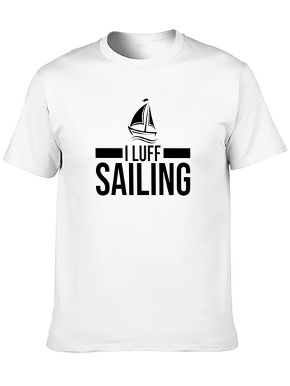 I Luff Sailing T-Shirt - Black