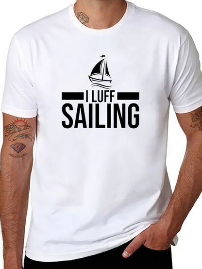 I Luff Sailing T-Shirt - Black