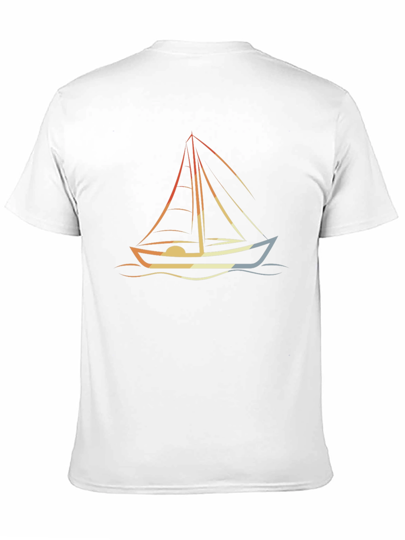 Nautical Sailboat Graphic Tee - Retro Style