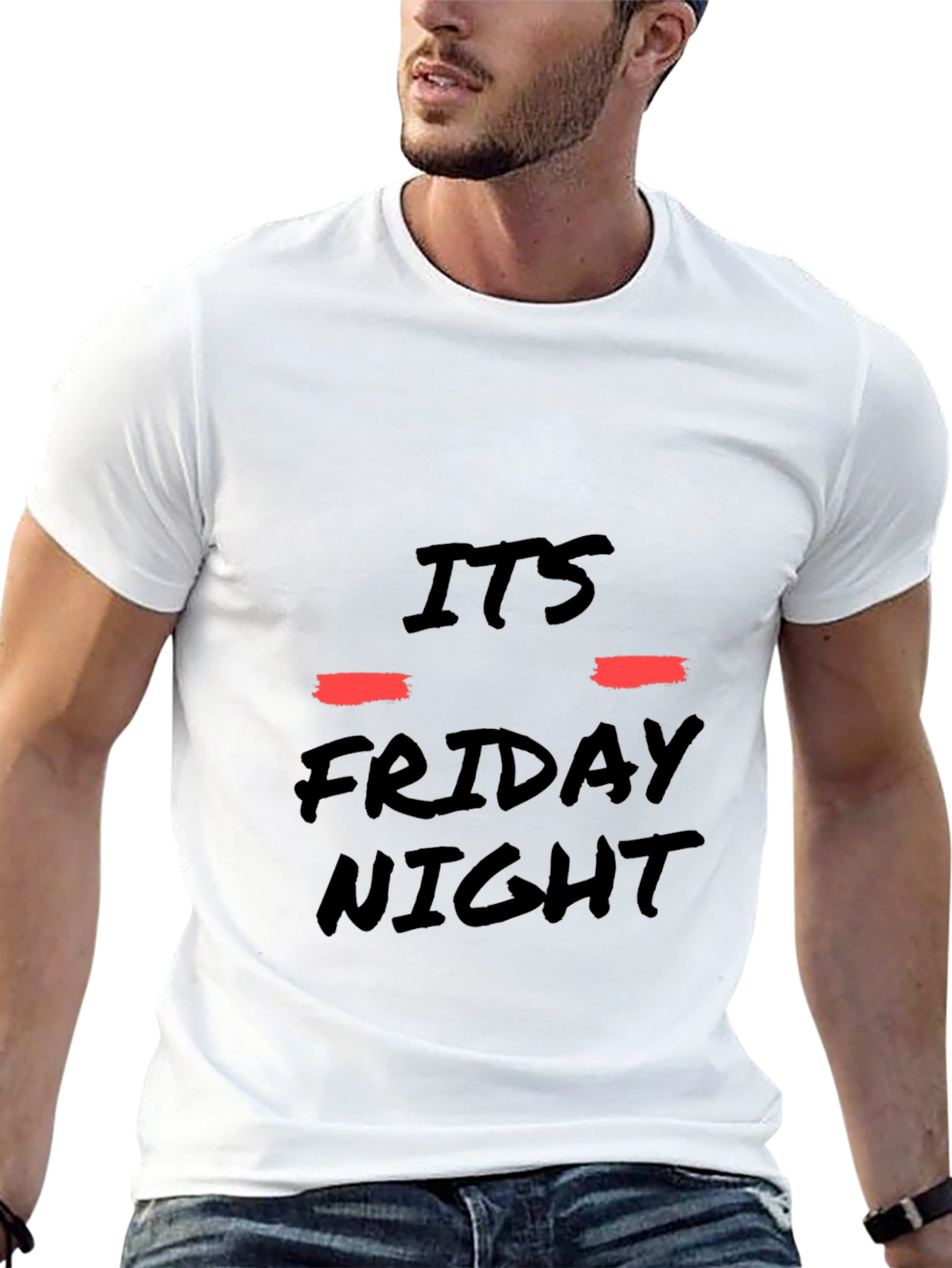 Its Friday Night Black T-Shirt
