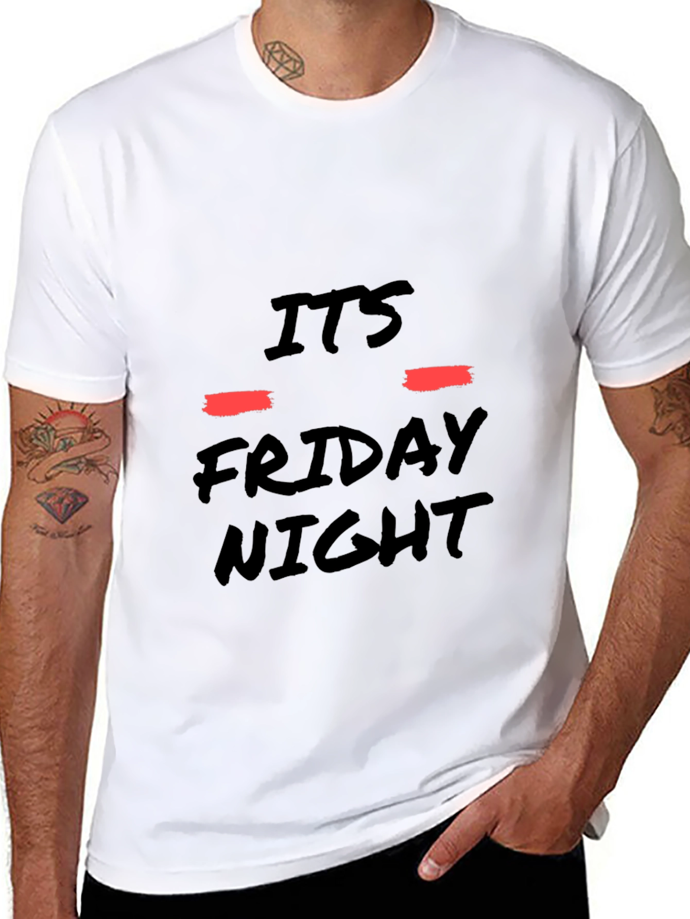 Its Friday Night Black T-Shirt