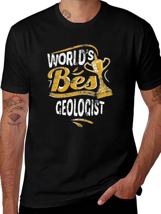 Worlds Best Geologist T-Shirt - Geology Award Tee