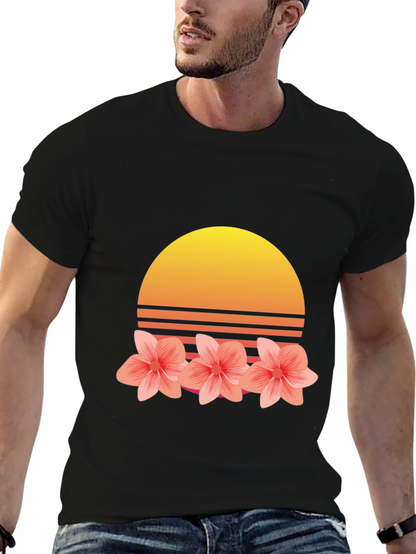 Retro Sunset Floral T-Shirt